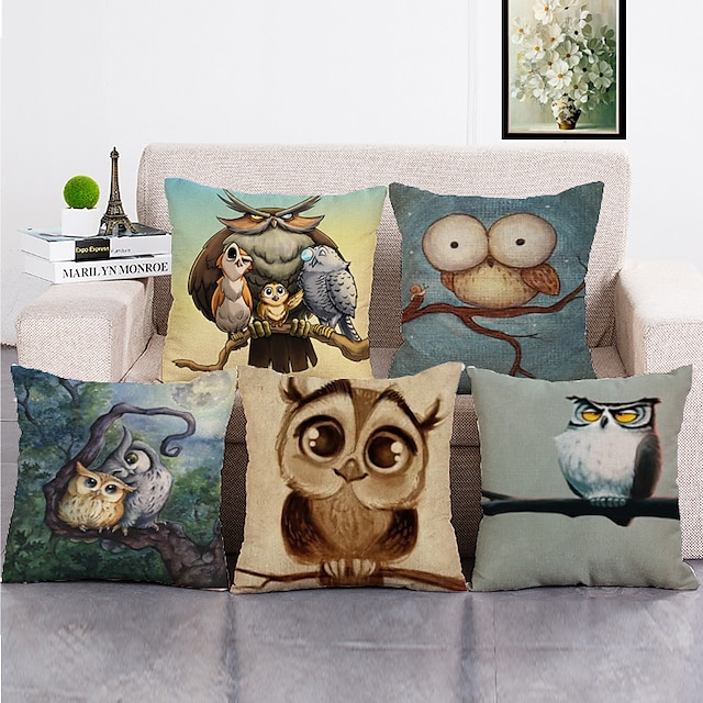 Home & Garden Home Decor | Classic 5 Pcs Throw Pillow Covers Modern Decorative Throw Pillow Case Cushion Case for Room Bedroom R