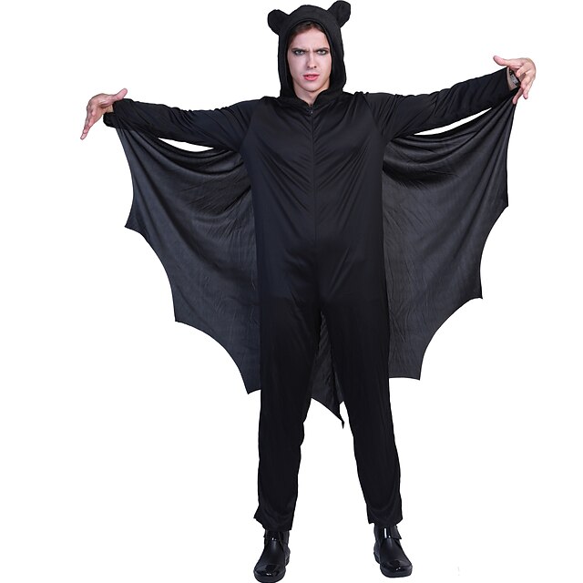  Bat Cosplay Costume Outfits Group Costume Kid's Adults' Women's Cosplay Halloween Halloween Festival / Holiday Polyester Black Women's Men's Easy Carnival Costumes / Leotard / Onesie
