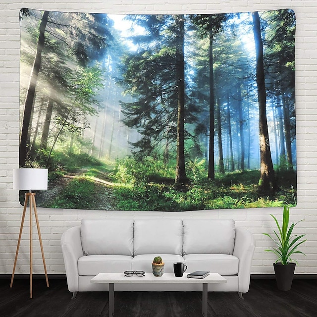 Home & Garden Home Decor | Nature Forest Thick Tree Wall Tapestry Large 3D Print Wall Art Hanging For bedroom Living Room Home D