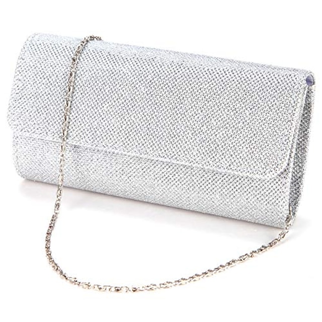 Women's Evening Bag Clutch Purse for Evening Bridal Wedding Party with Chain