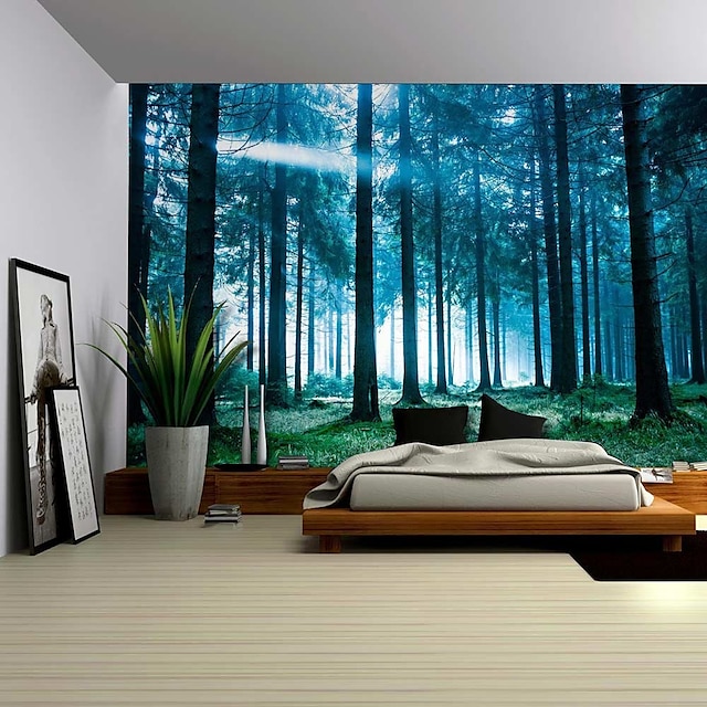 Home & Garden Home Decor | Nature Forest Thick Tree Wall Tapestry Large 3D Print Wall Art Hanging For bedroom Living Room Home D