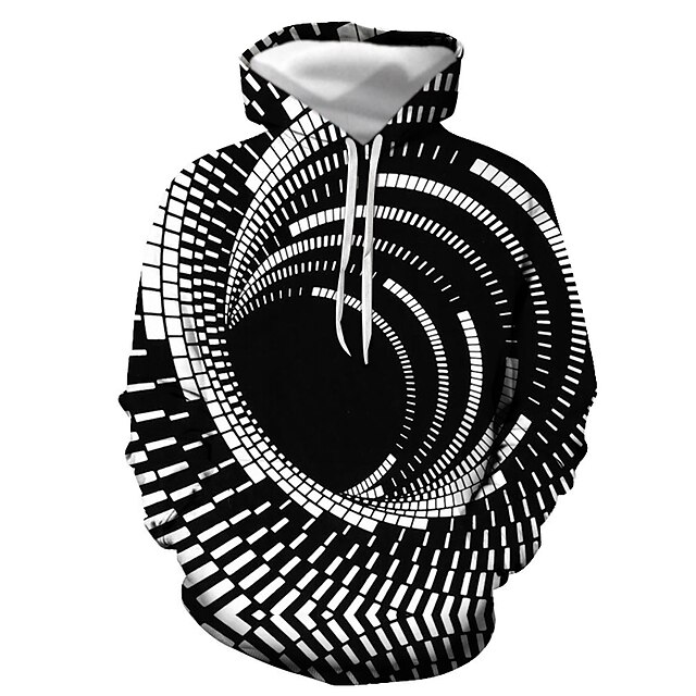 Men's Graphic Hoodie Hoodies Sweatshirt Basic Casual Long Sleeve Hooded Daily Going out Black Yellow Designer2