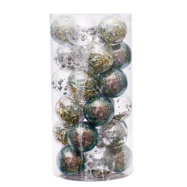  30 piezas de adornos de bolas de navidad para árbol de navidad - adornos de árbol de navidad inastillables colgantes