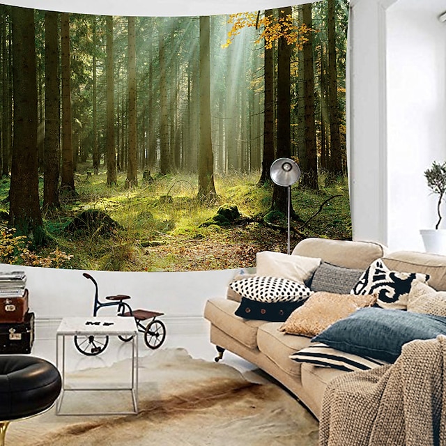 Home & Garden Home Decor | Nature Forest Thick Tree Wall Tapestry Large 3D Print Wall Art Hanging For bedroom Living Room Home D