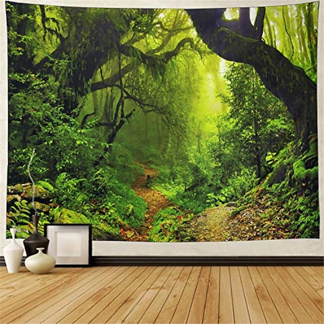 Forest 3D Universe Vortex Tapestry Wall Hanging Decor Cover Background Material 