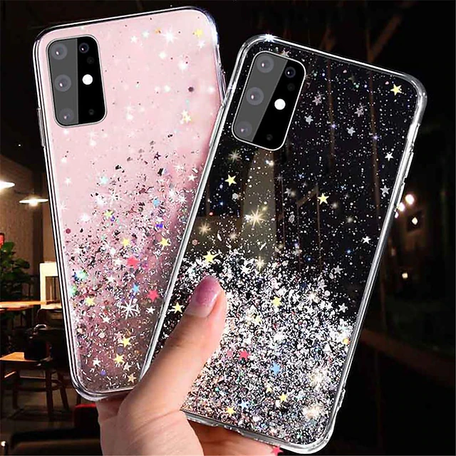 Phone Case For Samsung Galaxy S25 S24 S23 S22 S21 FE S21 Ultra Plus A14 A54 A73 A33 Back Cover Glitter Shine Glitter Shine TPU 7