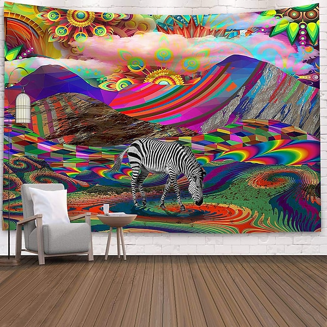 Home & Garden Home Decor | Psychedelic Abstract Wall Tapestry Art Decor Blanket Curtain Picnic Tablecloth Hanging Home Bedroom L