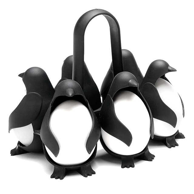  pingvinformet 3-i-1 kogebutik og server ægholder til madlavning af blødt eller hårdt æg og køleskab