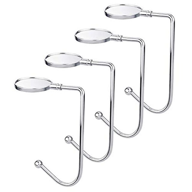  Christmas 4PCS Stocking Holders Mantel Hooks Hanger Safety Hang Grip Stockings Clip for Party Decoration Silver