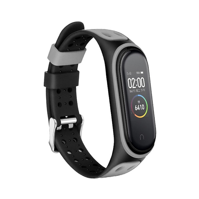  1 pcs Smartwatch-Band Kompatibel mit Xiaomi Mi Band 6 Mi Band 5 Smartwatch Gurt Elasthan Atmungsaktiv Sportarmband Ersatz Armband