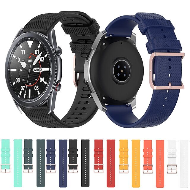  1 pcs Smartwatch-Band für Samsung Galaxy Ausrüstungssport Gang S3 Frontier Gang S3 Classic Gang S2 Classic Sehen Sie sich 42 mm an Silikon Smartwatch Gurt Sportband Ersatz Armband