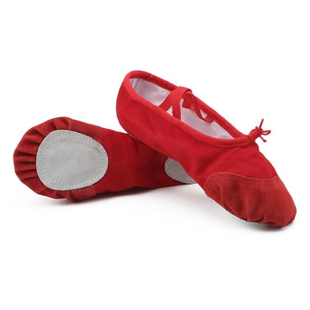  Pentru femei Pantofi de Balet Pantofi de Dans Antrenament Performanță Josi Toc Drept Bandă elastică Care alunecă Negru Piersică Roz