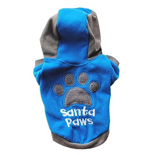  pet cat dog winter hooded jacket winter casual pets dog clothes warm coat clothing dogs(blue,xl)