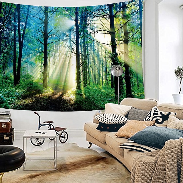 Home & Garden Home Decor | Nature Forest Thick Tree Wall Tapestry Large 3D Print Wall Art Hanging For bedroom Living Room Home D