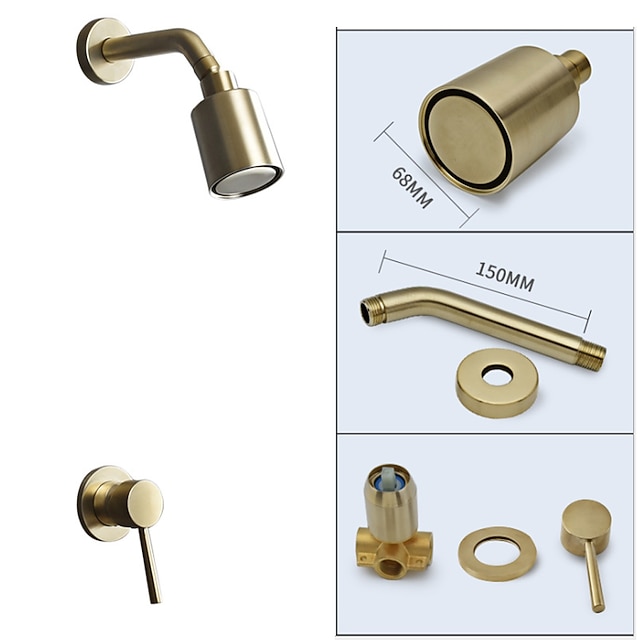 juego de grifos de ducha - ducha de mano incluida Acabados pintados