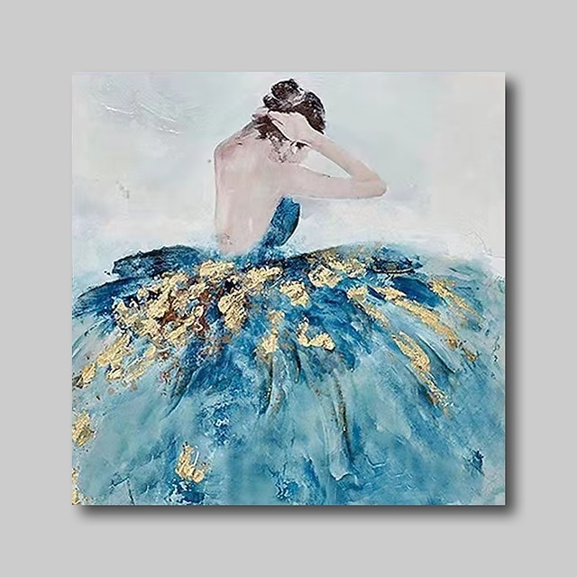  Oil Painting Handmade Hand Painted Wall Art Portrait People Woman Dancer Home Decoration Décor Stretched Frame Ready to Hang