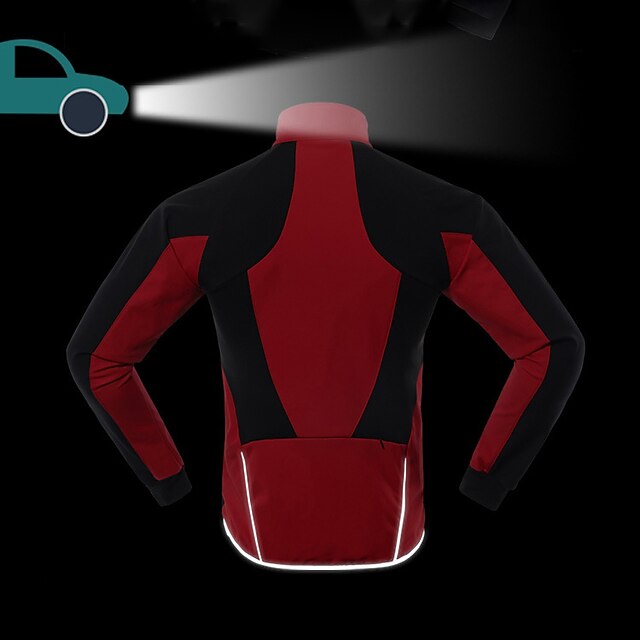Arsuxeo Men's Cycling Jacket Fleece Jacket Winter Thermal Warm