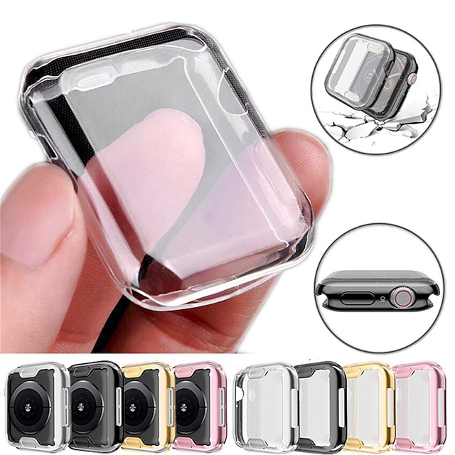  Tokok Kompatibilitás Apple  iWatch Apple Watch sorozat 7 / SE / 6/5/4/3/2/1 / Apple Watch sorozat SE / 6/5/4/3/2/1 / Apple Watch Series SE / 6/5/4/3/2/1 TPU Képernyővédő fólia Intelligens karóra