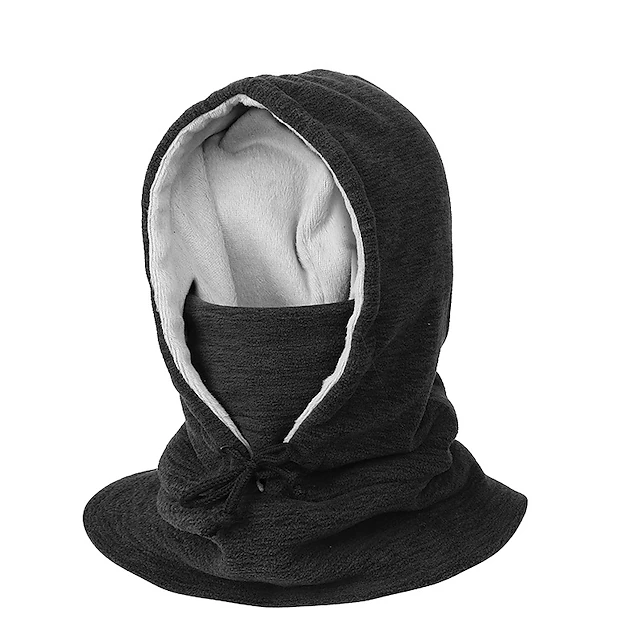 Men's Unisex Protective Hat Cap Black Royal Blue Solid Color Thermal ...