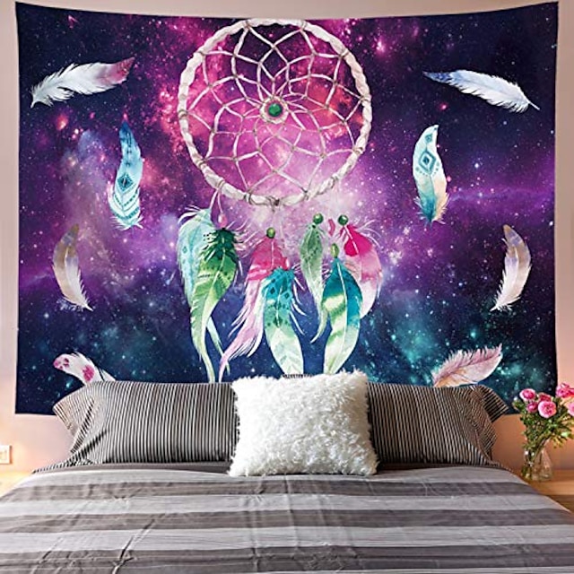 Home & Garden Home Decor | dreamcatcher tapestry colorful feather tapestry space tapestry galaxy tapestry psychedelic tapestry r