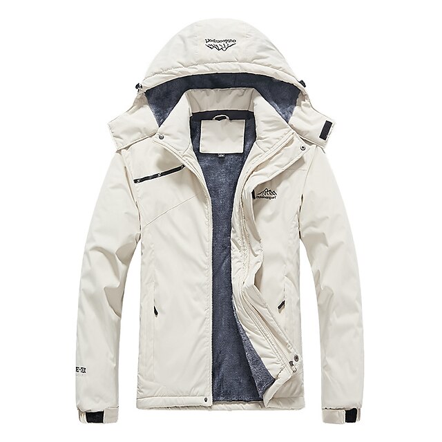  men's mountain waterproof ski snow jacket winter windproof rain jacket (pure mid grey,small)