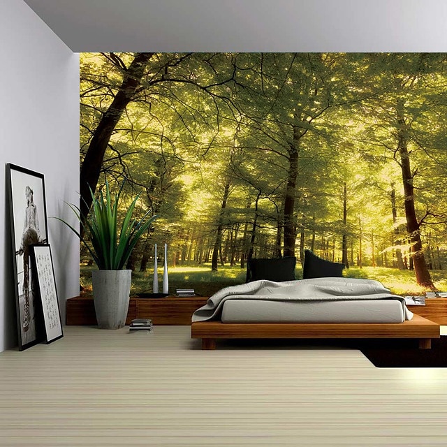 Home & Garden Home Decor | Nature Forest Thick Tree Wall Tapestry Large 3D Print Wall Art Hanging For bedroom Living Room Home D