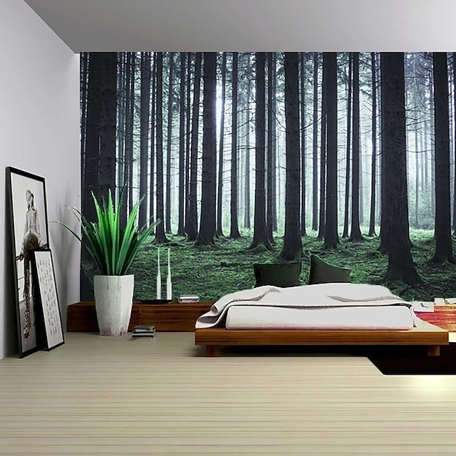 Home & Garden Home Decor | Nature Forest Thick Tree Wall Tapestry Large 3D Print Wall Art Hanging For bedroom Living Room Home D