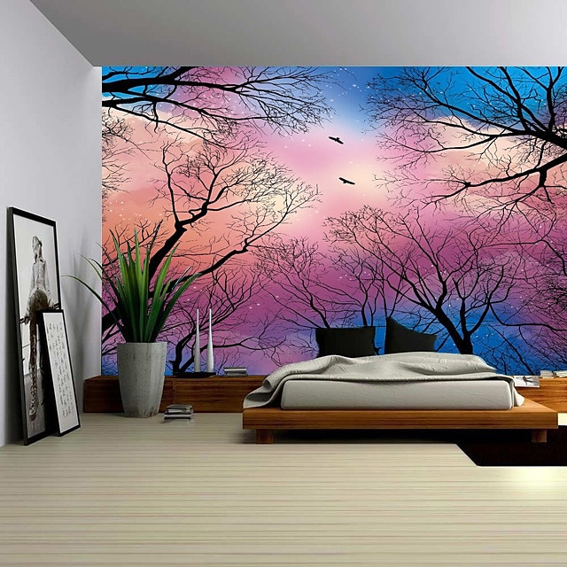 Home & Garden Home Decor | Nature Forest Thick Tree Wall Tapestry Large 3D Print Wall Art Hanging For bedroom Living Room Home D