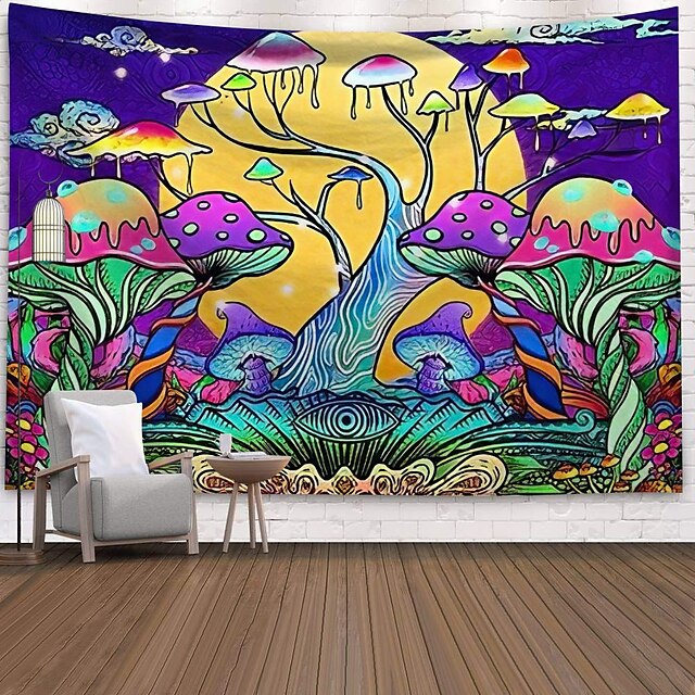 Home & Garden Home Decor | Psychedelic Abstract Wall Tapestry Art Decor Blanket Curtain Picnic Tablecloth Hanging Home Bedroom L