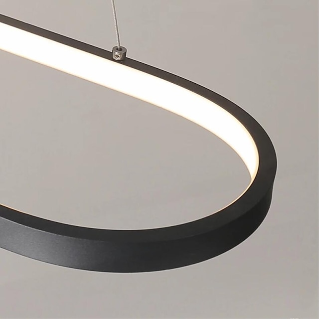 Lights & Lighting Pendant Lights | 69cm LED Oval Pendant Light Circle Design Modern Simple Aluminum Hanging Island Lighting 36W 