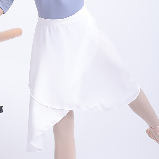  Breathable Ballet Skirts Ruching Bandage Women‘s Training Performance High Polyester