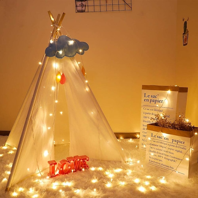  3 m 6 m 10 m LED świąteczne lampki łańcuchowe 20 40 80 LED na świąteczne przyjęcie świąteczne wesele sypialnia dekoracja patio boże narodzenie flasher lampki