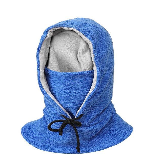 Men's Unisex Protective Hat Cap Black Royal Blue Solid Color Thermal ...