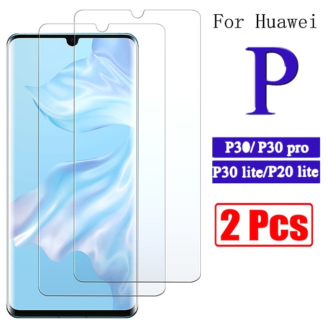  2PCS 9H Tempered Glass For Huawei P30 lite P30 Screen Protector Glass