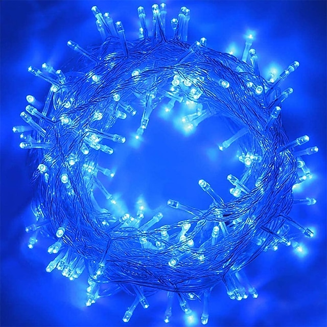  guirlande lumineuse led 800leds 400leds 300leds 200 leds 100 leds branchez les guirlandes lumineuses 8 modes étanche intérieur extérieur arbre de noël décorations de chambre de mariage prise