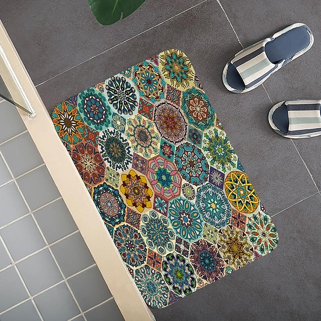  český etnický styl vzor koberec podložka do ložnice obývací pokoj koberec pracovna koberec kuchyně koupelna protiskluzová podložka