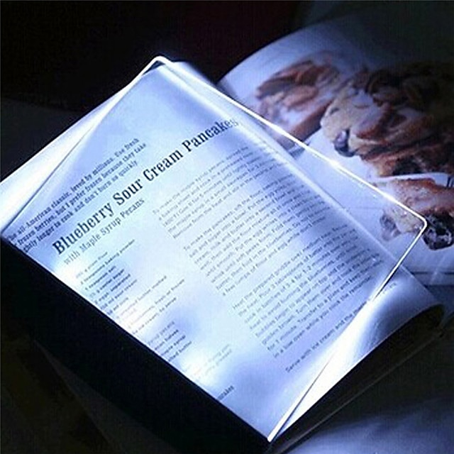  LED Flat Panel Night Vision Reading Light  Reading Light for Children Adult Night Reading Book 1pc