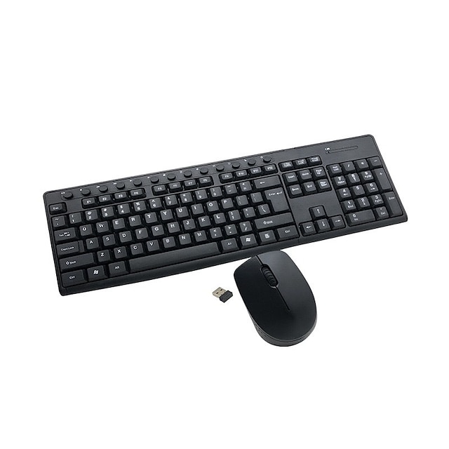  Wireless Keyboard Mouse Pad Set 2.4GHz Portable Multimedia 104 Keys Keyboard Notebook Laptop For Office Home