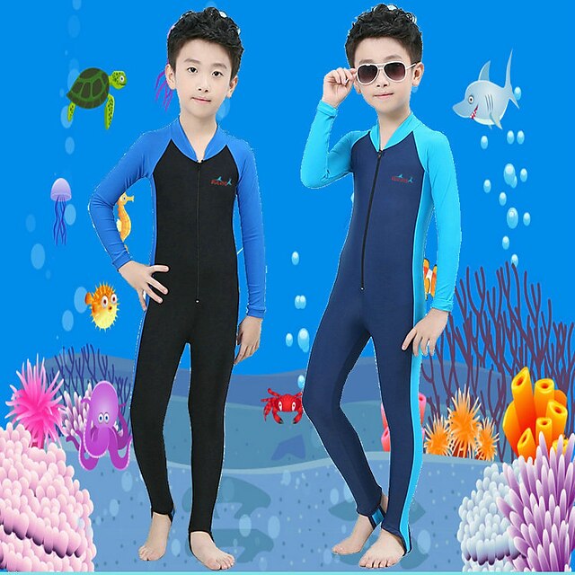 Sports & Outdoors Surfing, Diving & Snorkeling | Bluedive Boys Girls Rash Guard Dive Skin Suit UV Sun Protection UPF50+ Breathab