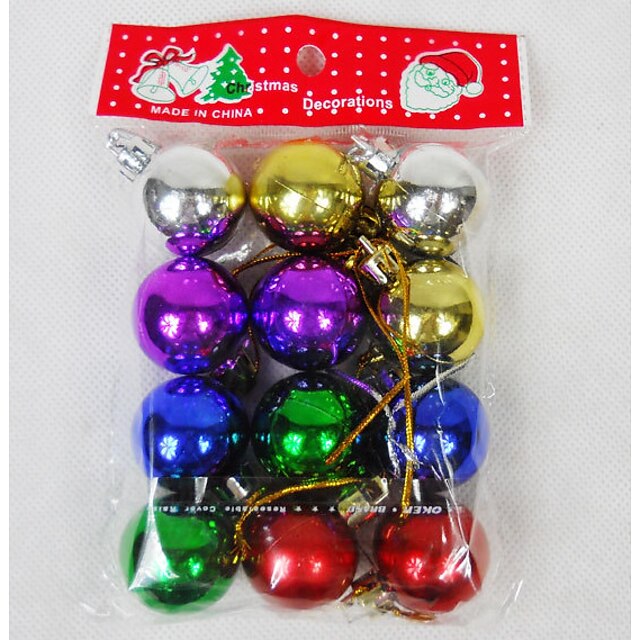  Christmas Pendant Ball 3cm 12pcs Christmas Decorations