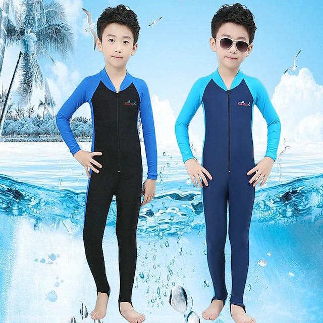 Sports & Outdoors Surfing, Diving & Snorkeling | Bluedive Boys Girls Rash Guard Dive Skin Suit UV Sun Protection UPF50+ Breathab