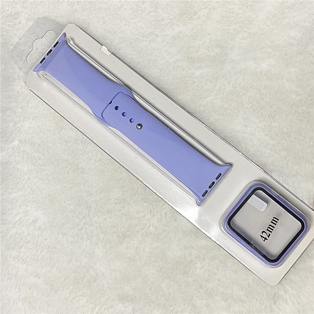  Uhrenarmband für Apple Watch Series 8 7 6 5 4 3 2 1 SE Silikon Ersatz Gurt Atmungsaktiv Sportarmband Armband