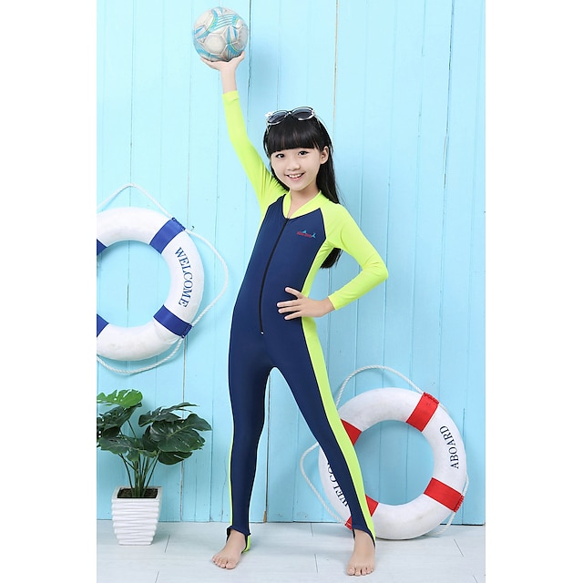 Sports & Outdoors Surfing, Diving & Snorkeling | Bluedive Boys Girls Rash Guard Dive Skin Suit UV Sun Protection UPF50+ Breathab