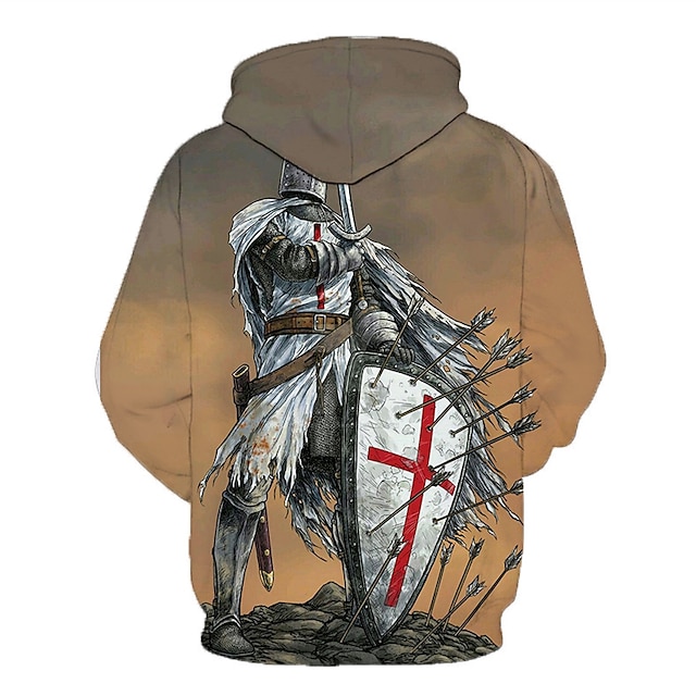 Toys & Hobbies Cosplay & Costumes | Inspired by The Last Templar Knights Templar Cosplay Costume Hoodie Terylene Graphic Printin