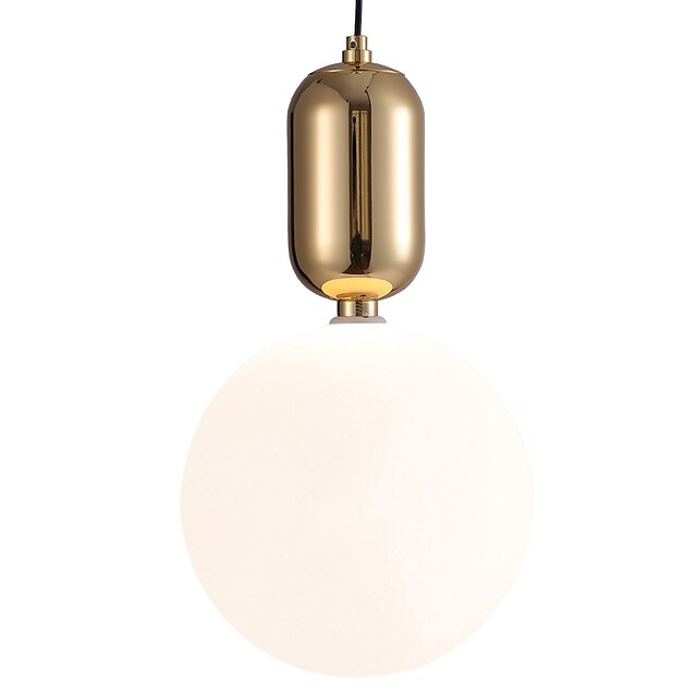 Lights & Lighting Pendant Lights | 15/20/25 cm LED Pendant Light Nordic Style Gold White Black Single Design Globle Modern Metal