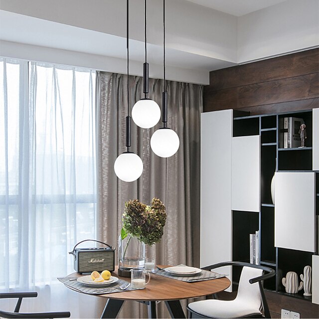 Lights & Lighting Pendant Lights | 15cm 20cm 25cm LED Pendant Light Nordic Single Design Globle Bedside Light Dining Room Bar Me