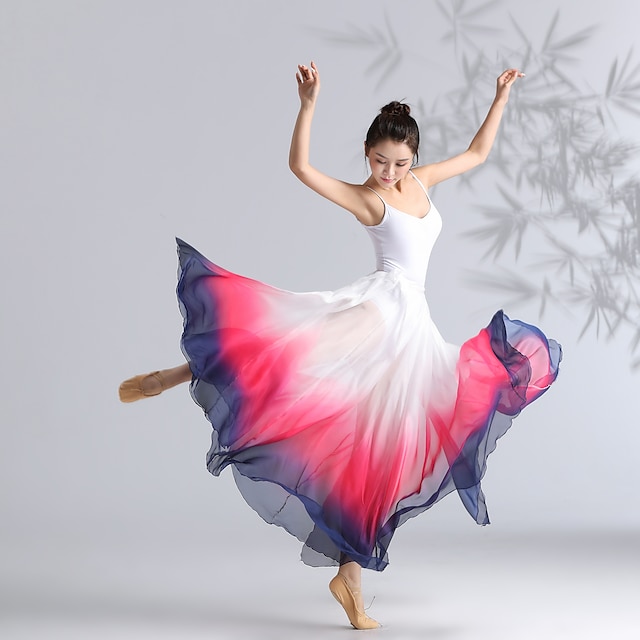  Ballet Faldas Ceñido Mujer damas Chica Entrenamiento Rendimiento Cintura Alta Elastán / Danza Moderna