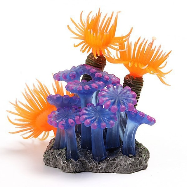  1 stk fiskeakvarie dekorationer hjemme blødt kunstigt koral akvarium akvarium
