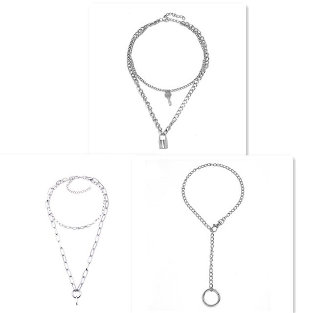 lock chain necklace, egirl chains 