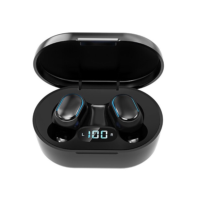  E7S TWS Wireless Bluetooth Headphones Noise Canceling Waterproof LED Digital Display In-ear Stereo Headphones